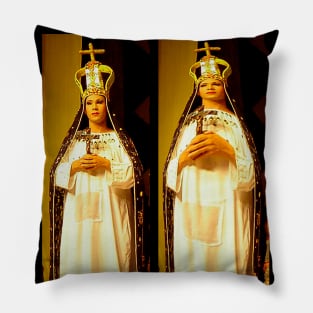 baroque Santa with cross in hand Pillow