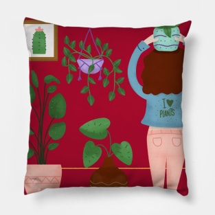 Crazy Plant Lady Pillow