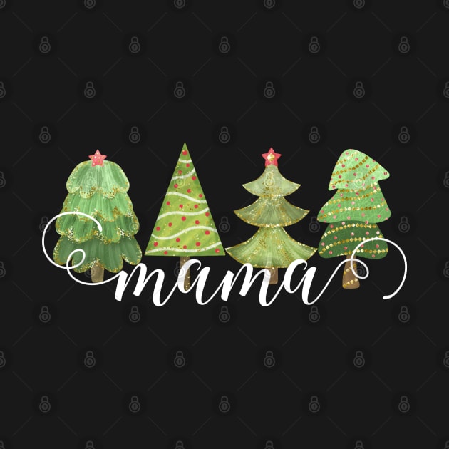 Cute Whimsical Christmas Trees Script Mama by EdenLiving