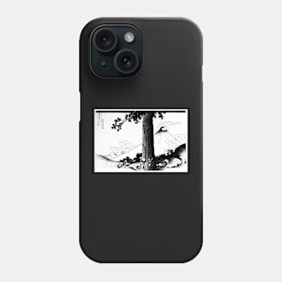 Mishima Pass in Kai Province Digitally enhanced In Black And White Phone Case