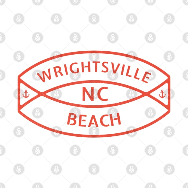 Wrightsville Beach, NC Summertime Vacationing Anchor Ring by Contentarama