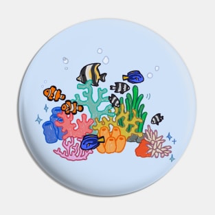 Coral reef friends Pin