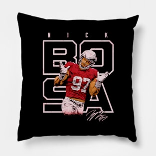 Nick Bosa San Francisco Shrugs Pillow