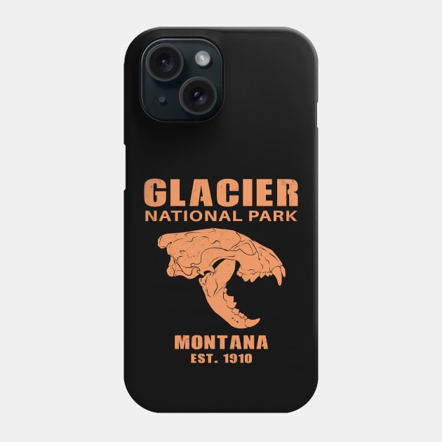 Glacier National Park Montana Phone Case by NicGrayTees