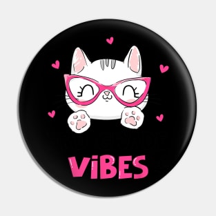 Third 3rd Grade Back to School Cute Cat Cute Pin