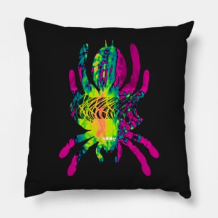 Tarantula Silhouette V25 (Tie Dye) Pillow