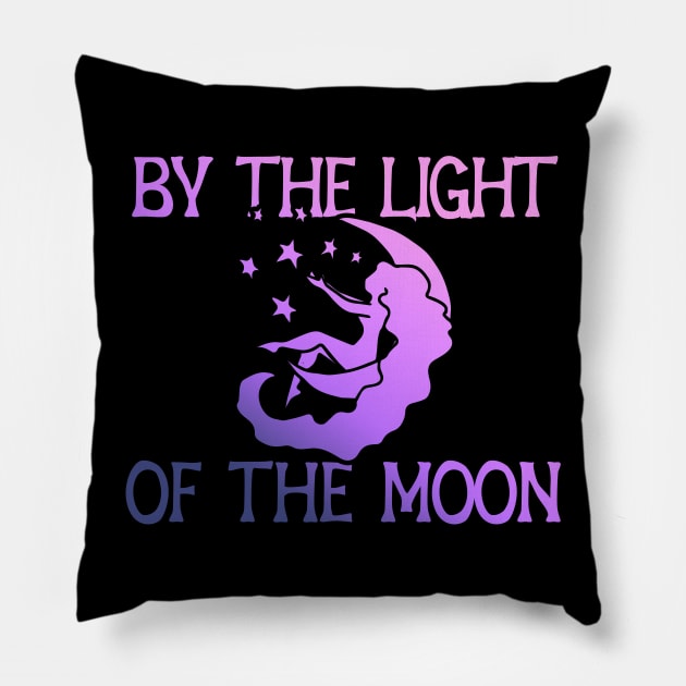 By the light of the Moon Pillow by bubbsnugg