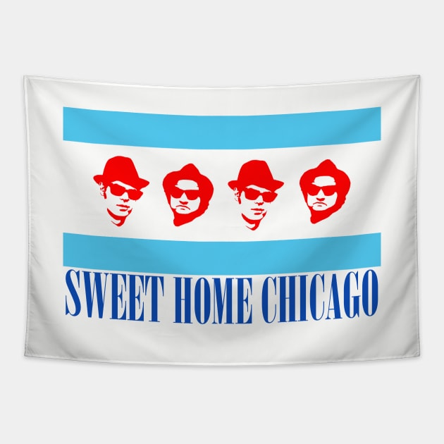 Sweet Home Chicago Tapestry by EightiesBeast