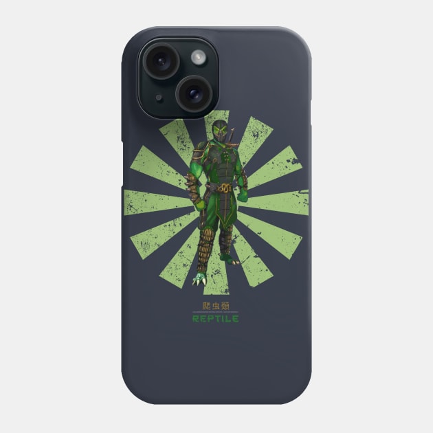 Reptile Retro Japanese Mortal Kombat Phone Case by Nova5