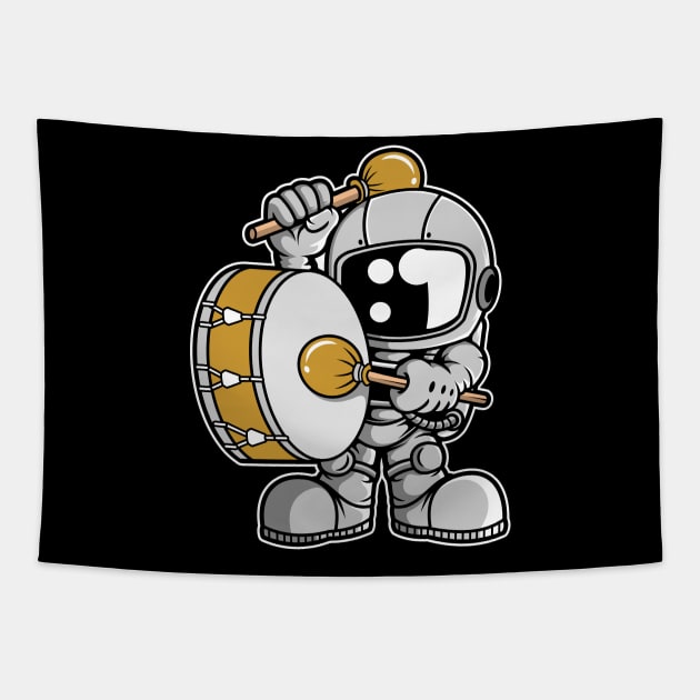 Astronaut Marching Band Tapestry by ArtisticParadigms