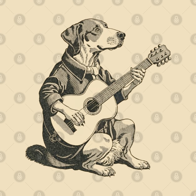 labrador retriever playing guitar by NIKA13