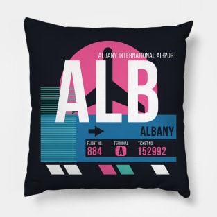 Albany (ALB) Airport // Sunset Baggage Tag Pillow