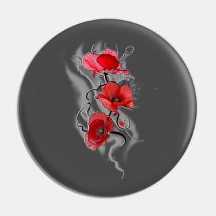 Poppy for Rememberence Pin