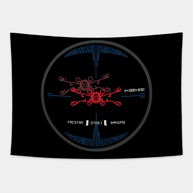 x-wing target Tapestry by pitt