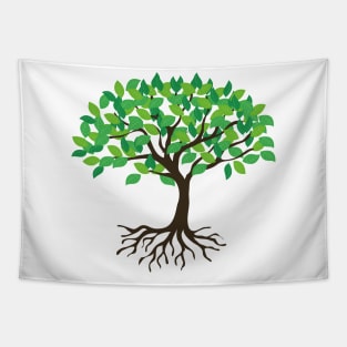 Abstract tree with Roots Tapestry