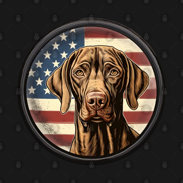 Patriotic Vizsla by NatashaCuteShop