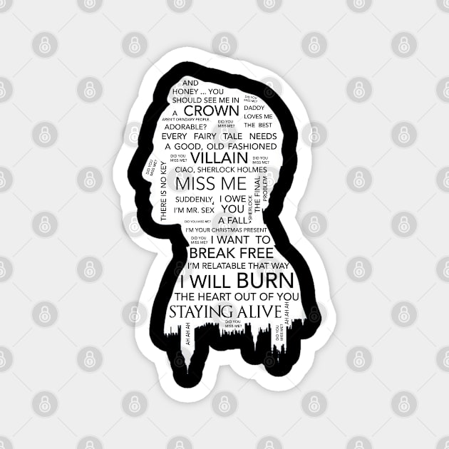 Jim Moriarty  - Sherlock BBC Magnet by Uwaki