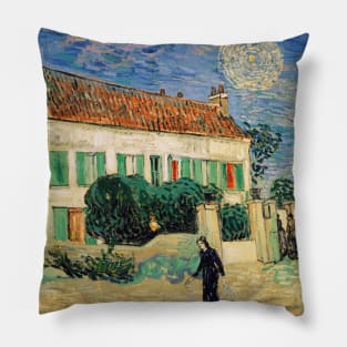 White House Night Star Planet Venus Vincent Van Gogh Pillow