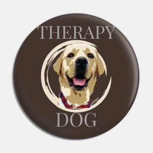 Therapy Dog Yellow Labrador Retriever Pin