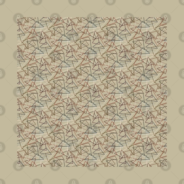 Distressed Chaotic Triangles Pattern by Scrabbly Doodles