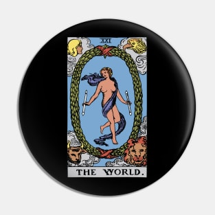 The World Tarot Card Rider Waite Pin