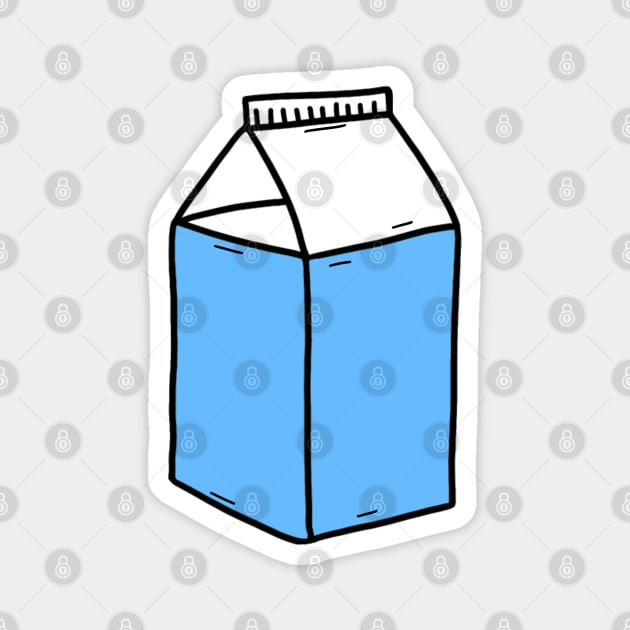 cute blue Milk carton Magnet by Artmmey