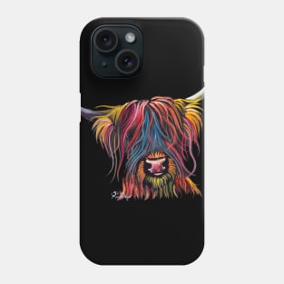 Scottish Hairy Highland Cow ' SWeeT Pea " Phone Case