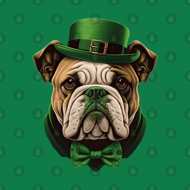 Bulldog St. Patrick's Day by JayD World