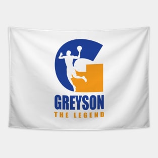 Greyson Custom Player Basketball Your Name The Legend Tapestry