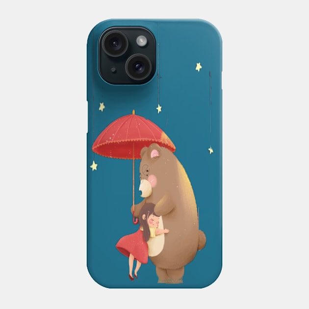 bear and baby Phone Case by Mosul_City_Shop