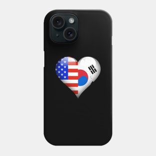 Half American Half South Korean - Gift for South Korean From South Korea Phone Case