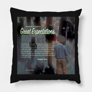 Great Expectations image and text Pillow