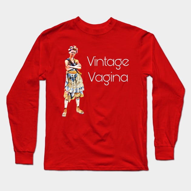 pizza præsentation vinde Vintage Vagina - Alternative Version - Grandma - Long Sleeve T-Shirt |  TeePublic