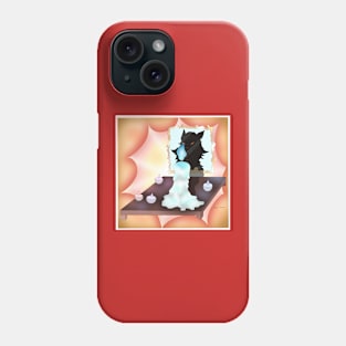 Candle with fox shadow Phone Case