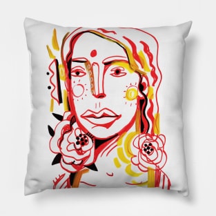 beautiful girl Pillow