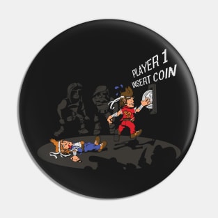 Player 1 Insert Coin Pin