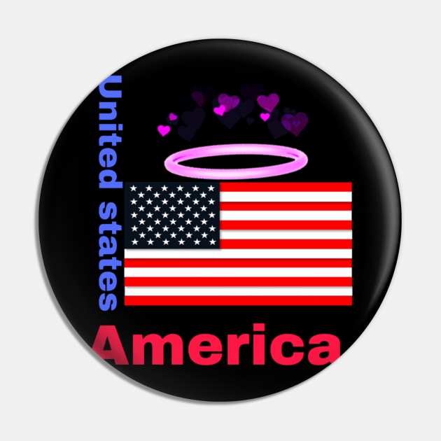 United states Style Pin by Superboydesign