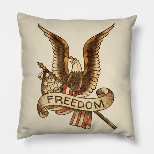 Old Salt American Traditional Freedom Eagle Pillow by OldSalt