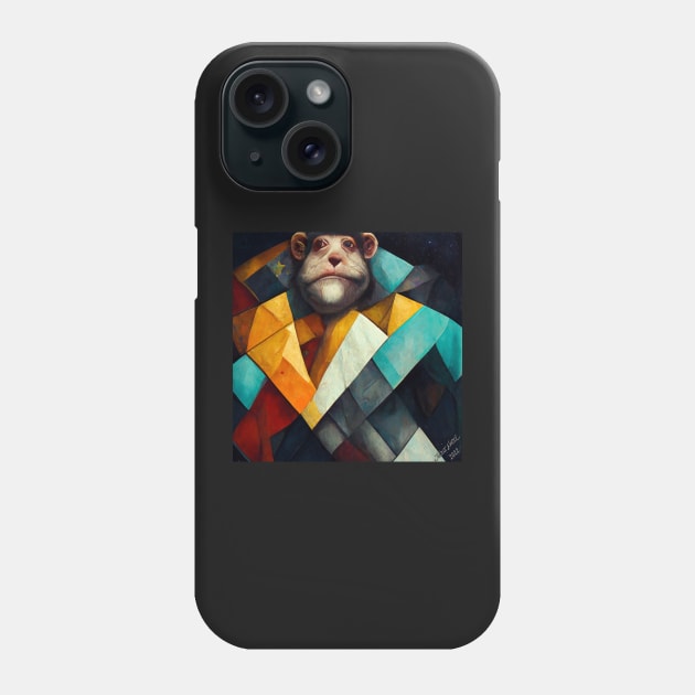 Levi - Vibrant Cubic Monkey Man Phone Case by JediNeil