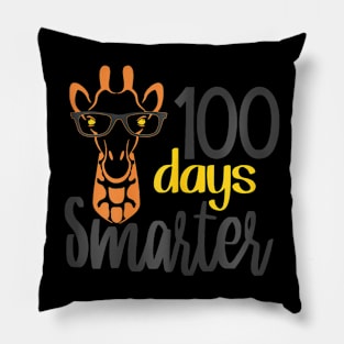 100 Days Smarter  100th Day of School Teacher Kids Pillow