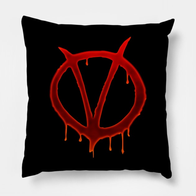 V for vendetta Pillow by siriusreno