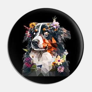 Flower Dog Pin