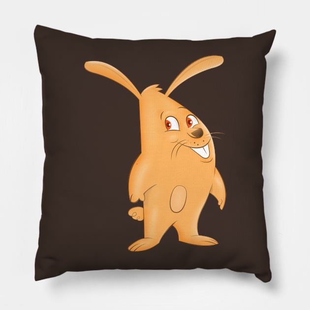 Rabbit Pillow by anurajkr