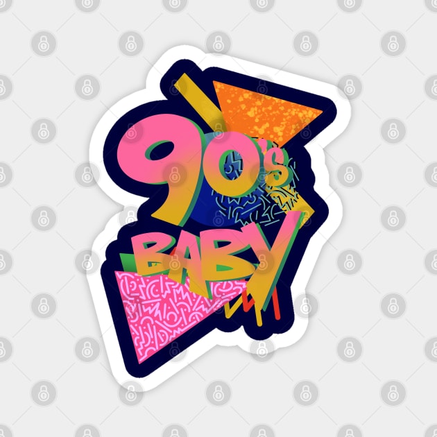 90s Baby Magnet by theartBinn