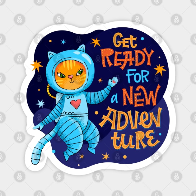 get ready for a new adventure Magnet by Mako Design 