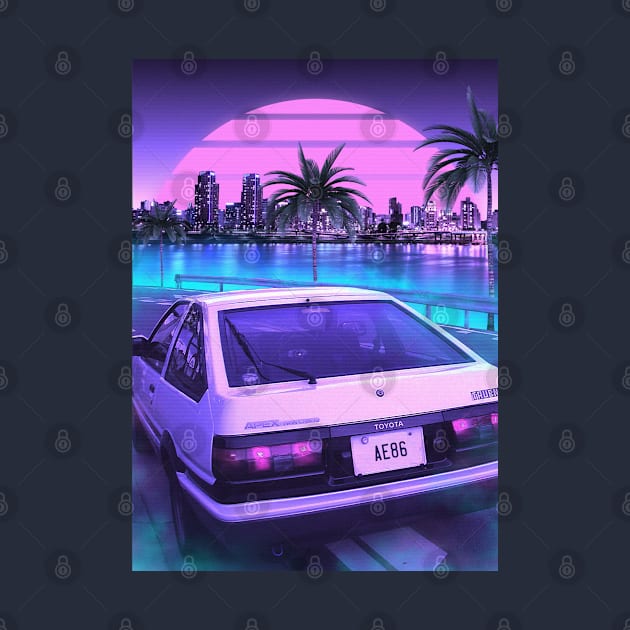 AE86 sunset by mrcatguys