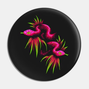 Mr Snake in the Rainforest - Pink Pin