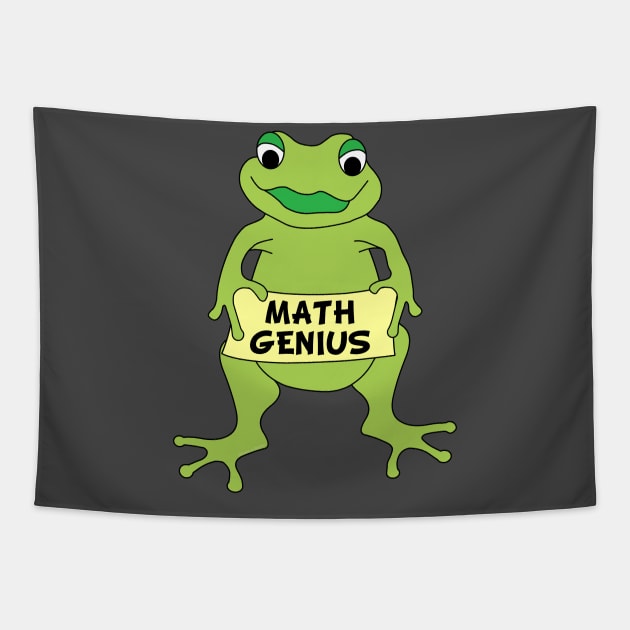 Math Genius Frog Tapestry by Barthol Graphics