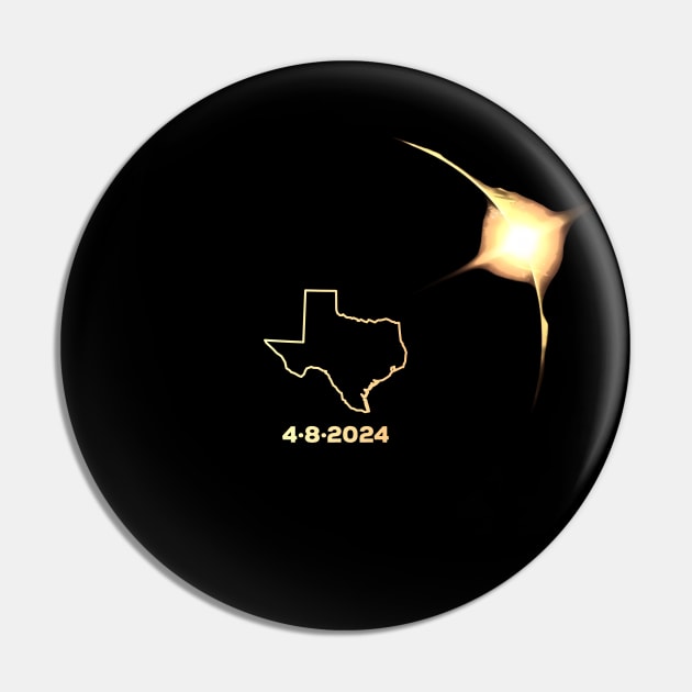 Solar Eclipse 2024 Texas Pin by Ideal Action