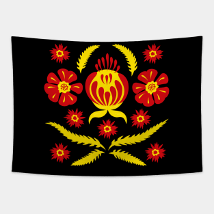 Folk flowers Tapestry